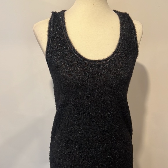 Zara knit dress shimmery black very unique - Picture 6 of 13